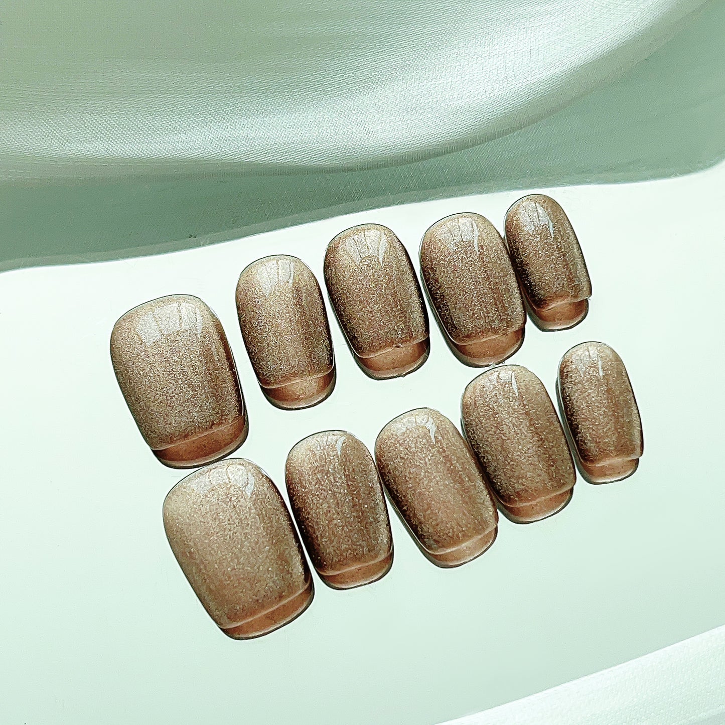 glitter nail extensions