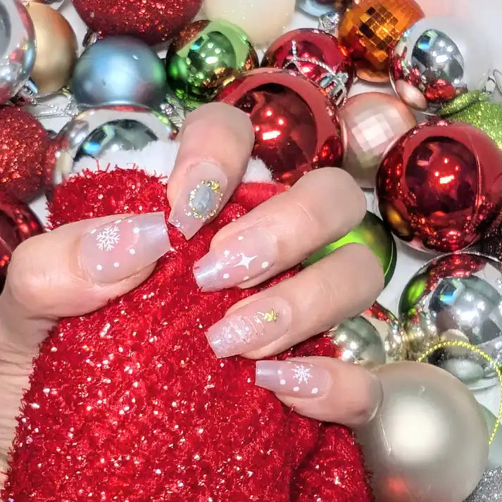 snowflake nails
