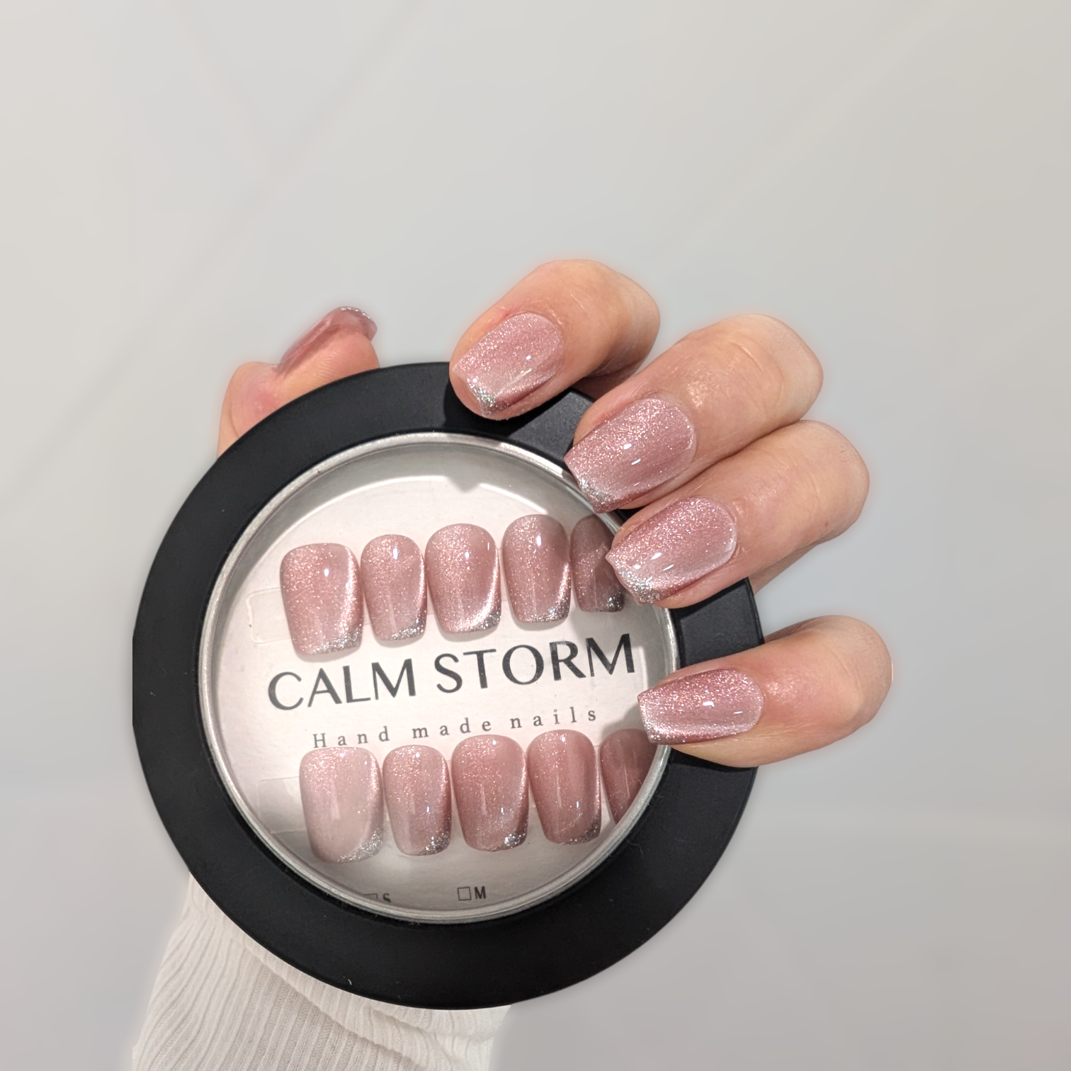 pink acrylic nails