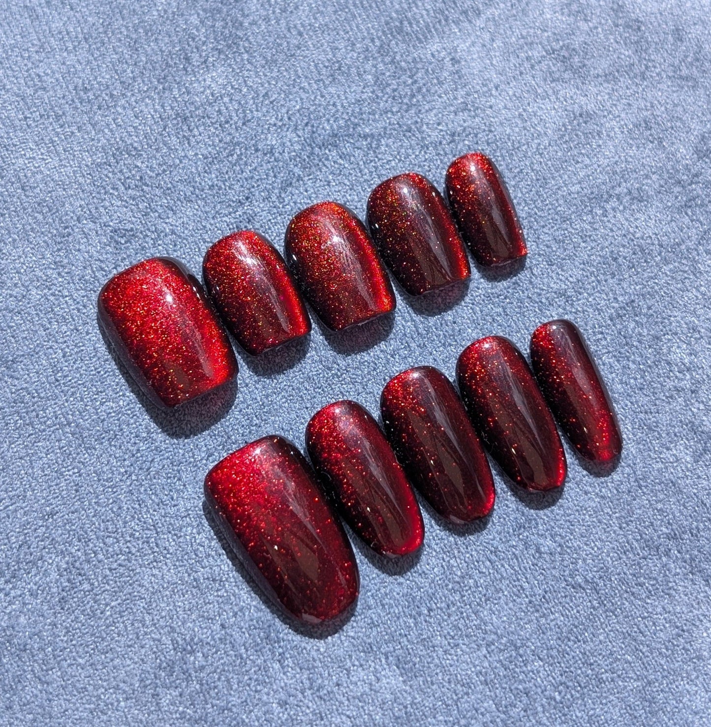 Reverence Red Press-On Nails