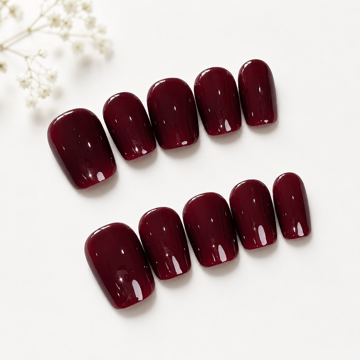 Kings Cross | Red Press-On Nails