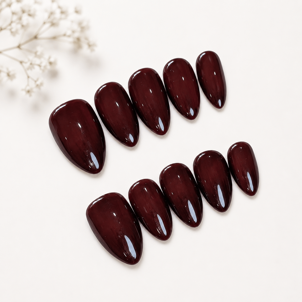Kings Cross | Red Press-On Nails